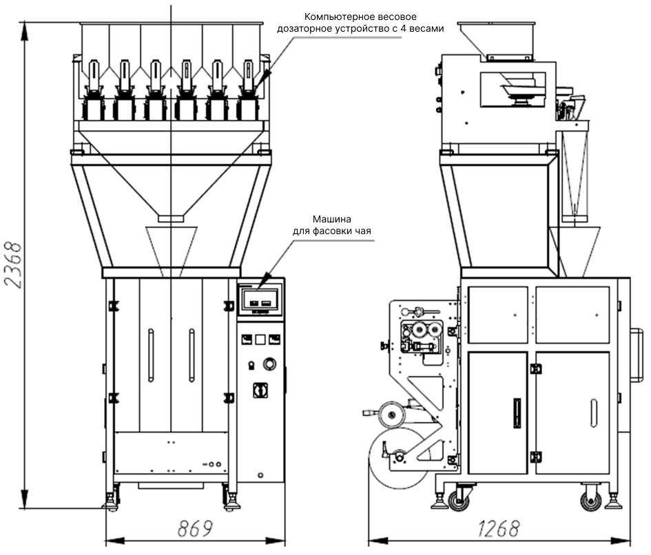 Схема оборудования ZFD-VP320