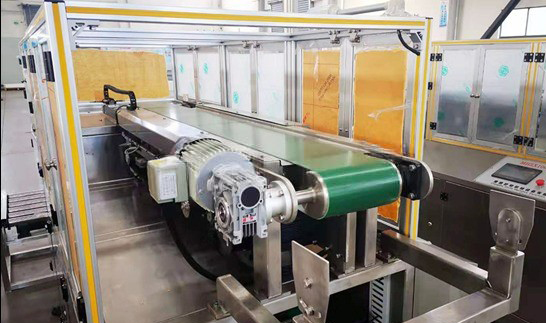 Машина для фасовки пакетов дой-пак в гофрокороба SH-ZX04-2