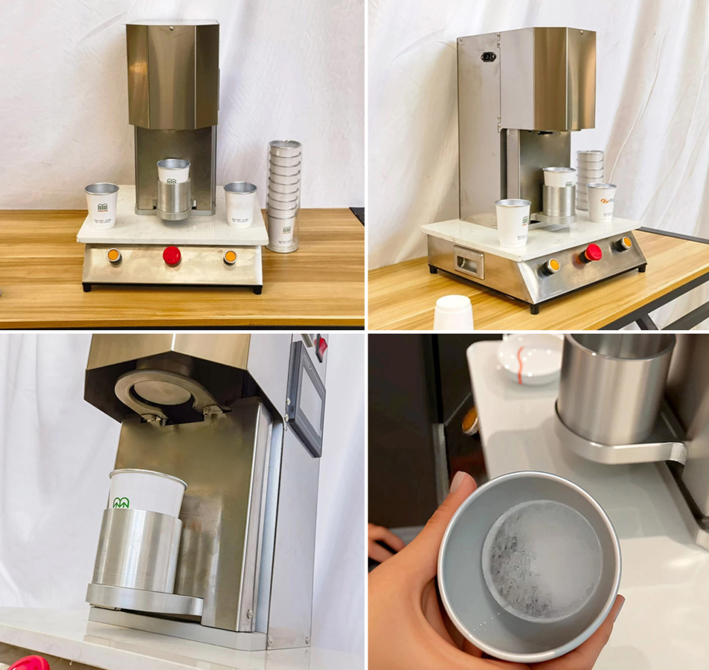 Настольный станок для запаивания чайной мембраны в бумажный стакан DL-DYCB-12