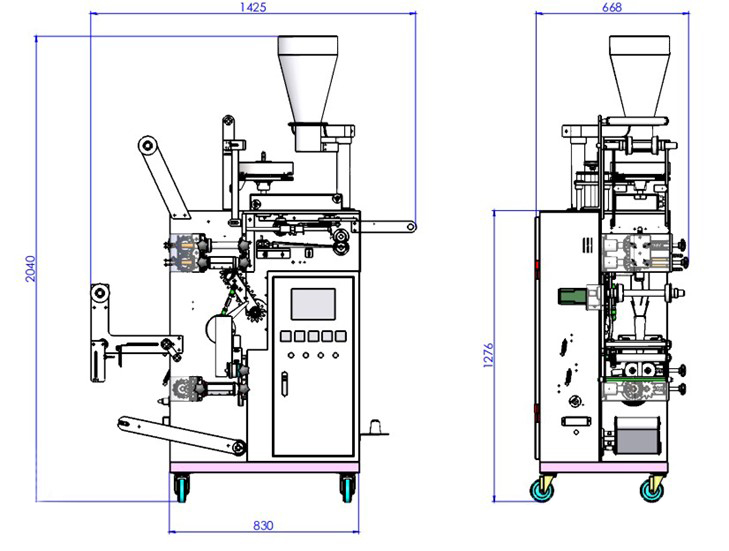Чертеж оборудования MD-168